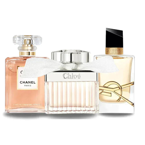 Parfümset 3 - Chanel COCO MADEMOISELLE, Yves Saint Laurent LIBRE und CHLOÉ (Eau de Parfum)