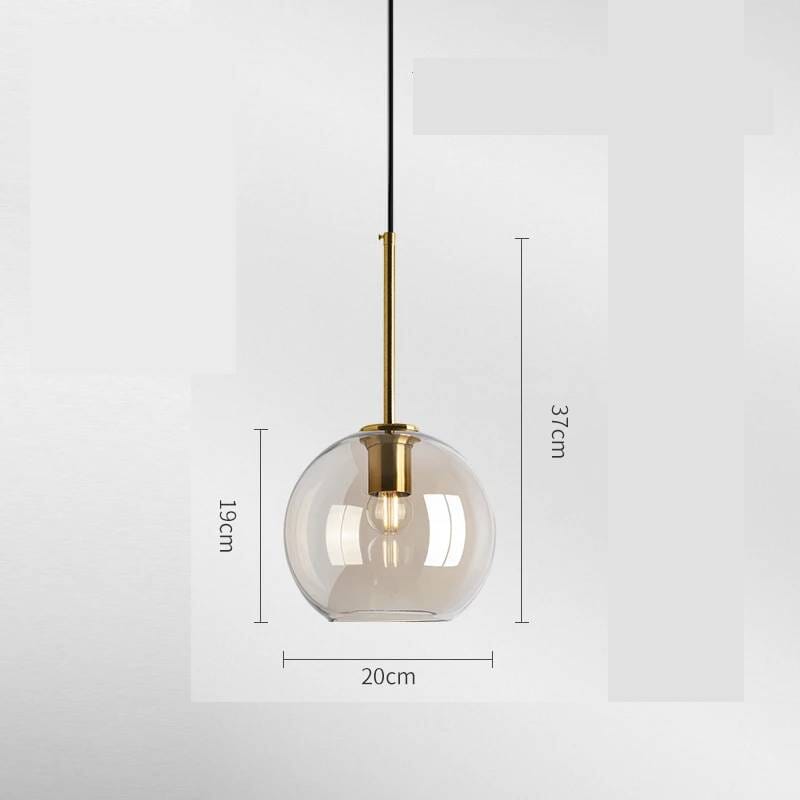 Luminaria de Teto Decoração Industrial Vidro Moderno