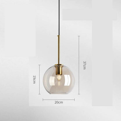 Luminaria de Teto Decoração Industrial Vidro Moderno