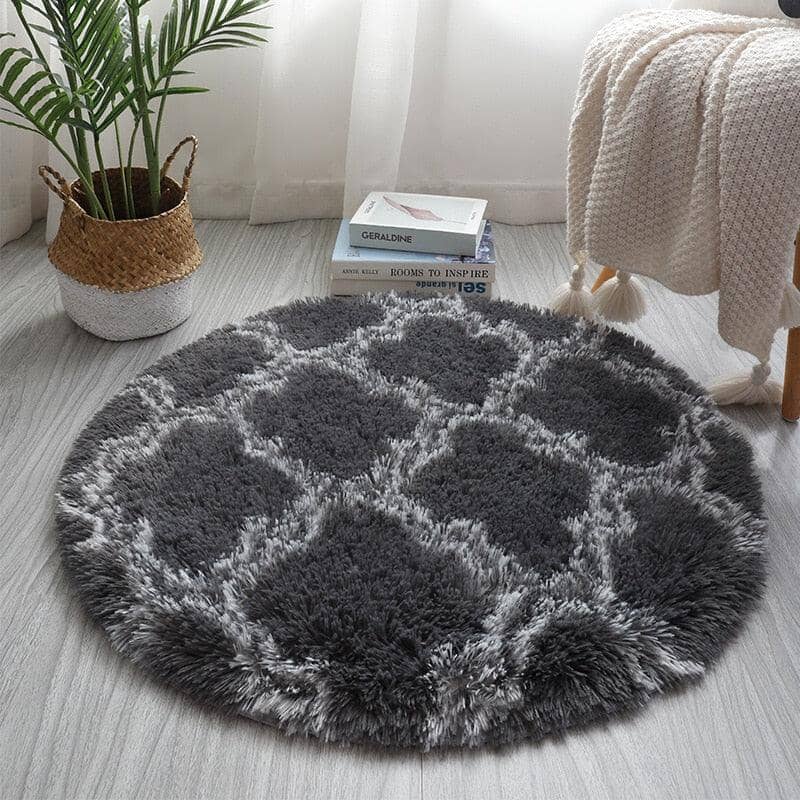 Tapete de Pelúcia Extra Macio para Sala de Estar