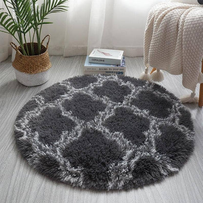 Tapete de Pelúcia Extra Macio para Sala de Estar