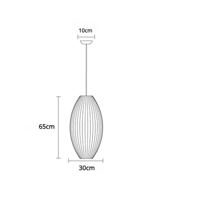 Luminaria de Teto Seda Moderna Com Iluminação LED