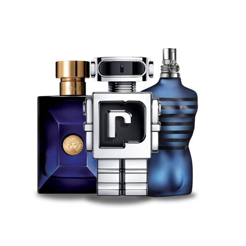 Parfümset 3 - Versace DYLAN BLUE, Paco Rabanne PHANTOM und Jean Paul Gaultier ULTRA MALE (Eau de Parfum)