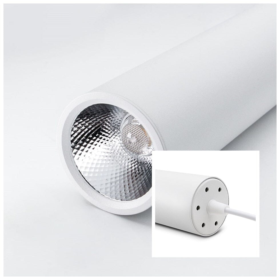 Luminária Pendente Moderna Tubo Metálico