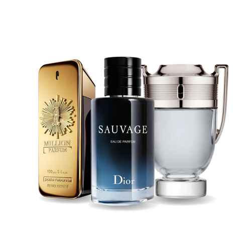 Parfümset 3 - Paco Rabanne ONE MILLION, Dior SAUVAGE und Paco Rabanne INVICTUS (Eau de Parfum)