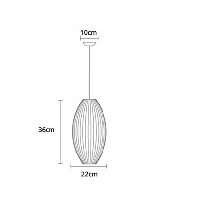 Luminaria de Teto Seda Moderna Com Iluminação LED