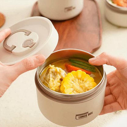 Kit Potes Térmicos LunchBox + Lancheira e Talheres Casa & Conforto