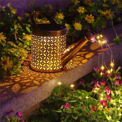 Luminária Solar de Jardim LED Chaleira Decorativa