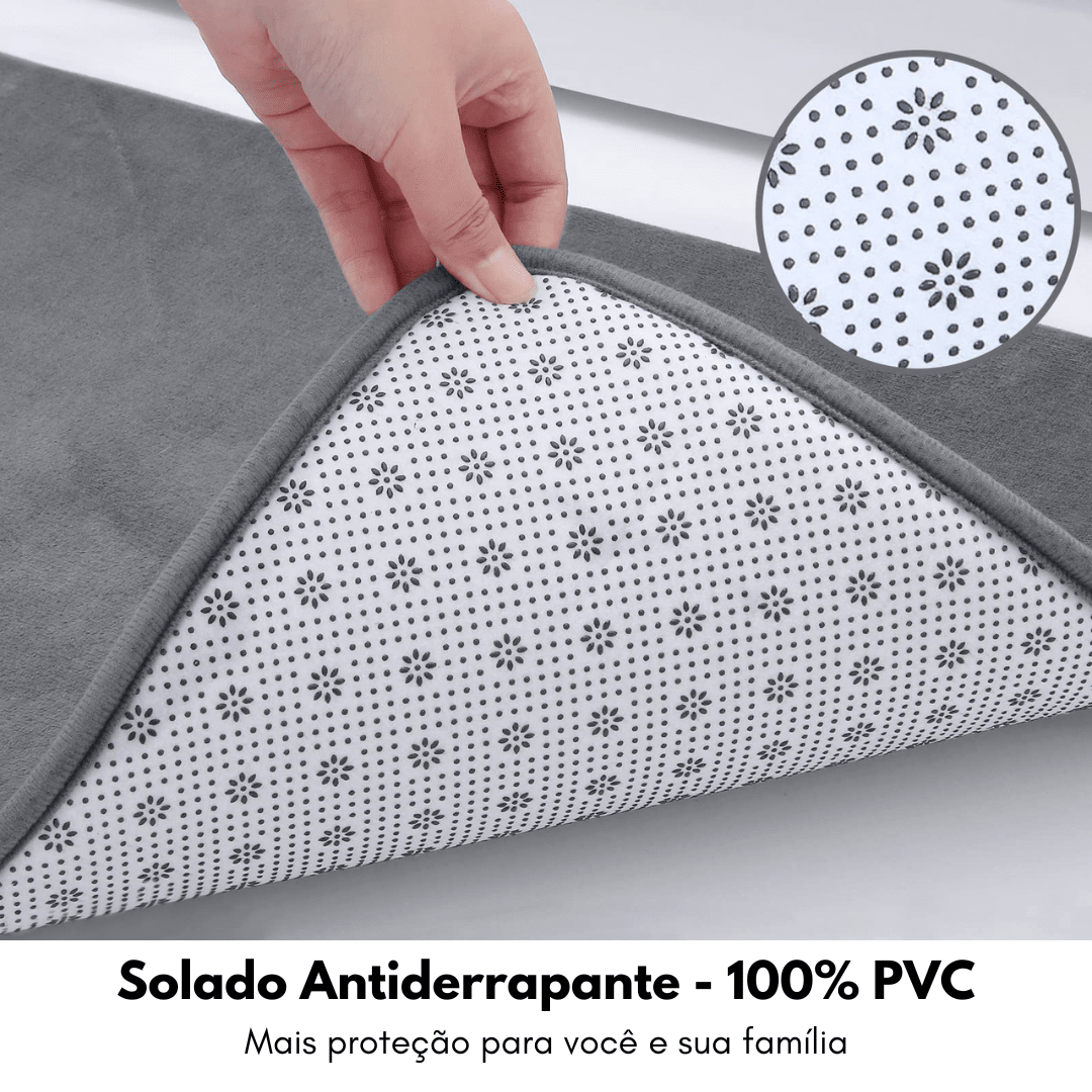 Tapete Super Absorvente Antiderrapante para Banheiro Design & Casa™