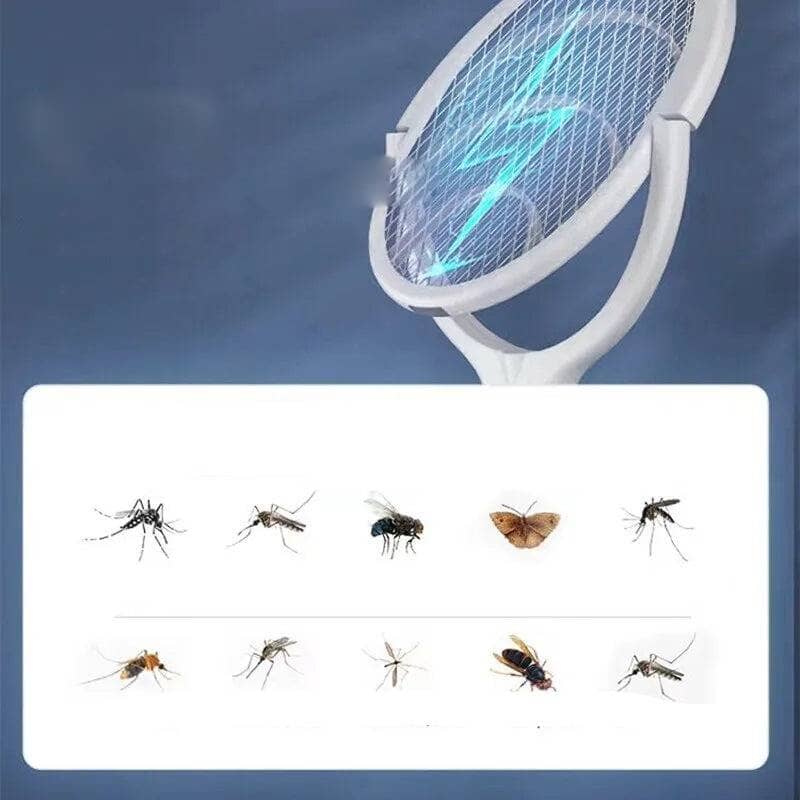 Mata Mosquito Elétrico Com Ângulo de 90º e Carregamento Rápido