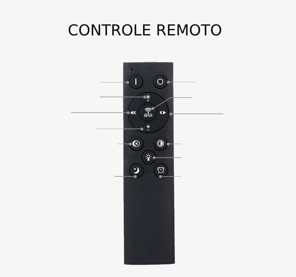 Luminaria de Teto Inteligente Com Controle Remoto e Aplicativo
