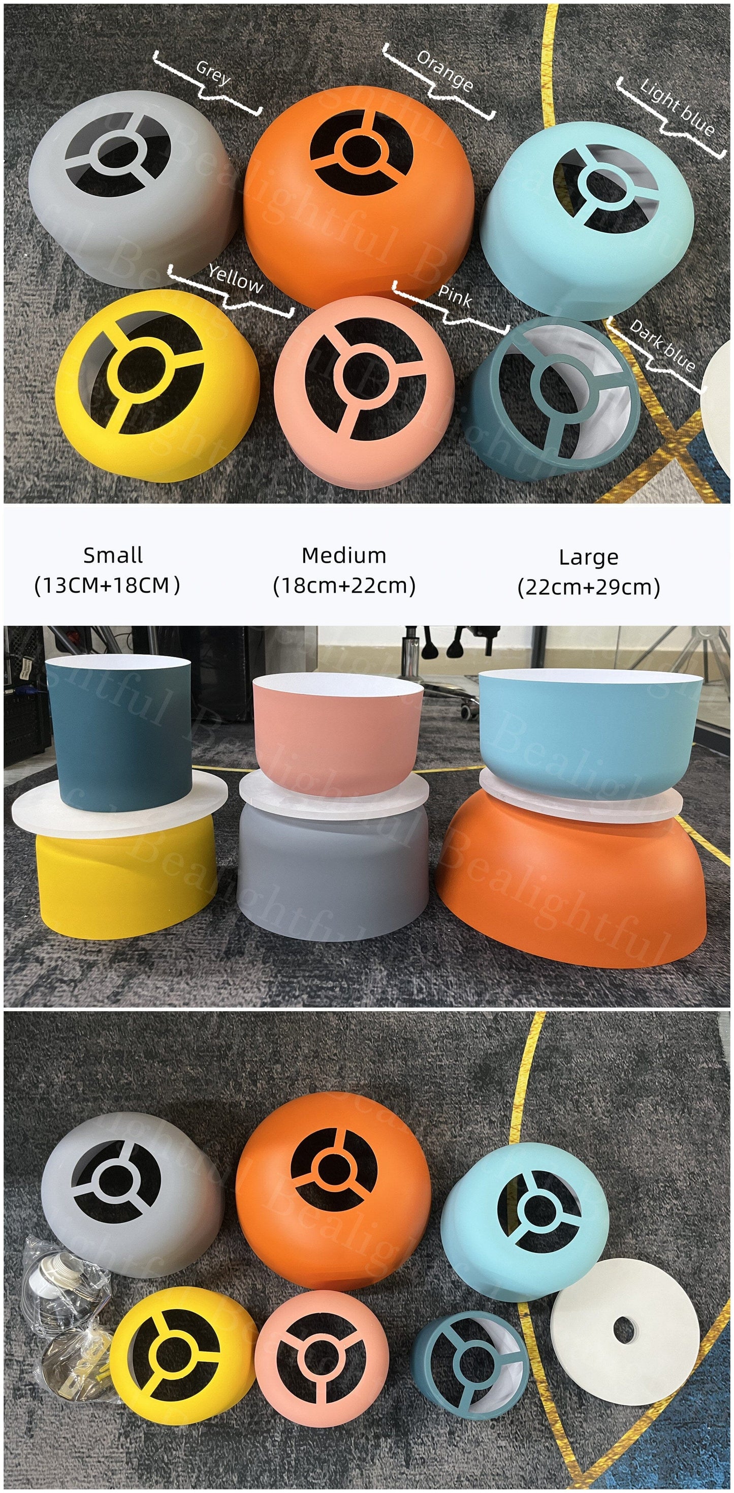 Luminaria Pendente Pingente Nordico Led Médio