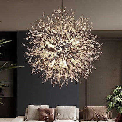 Luminária de Teto Pendente em Cristal