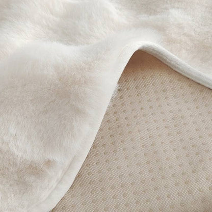 Tapete Macio Antiderrapante Pele De Coelho Falso