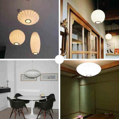 Luminaria de Teto Seda Moderna Com Iluminação LED
