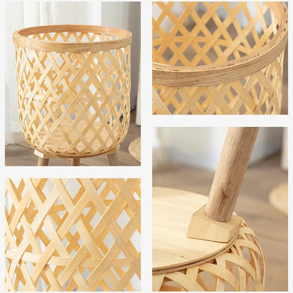 Vaso de Bambu para Plantas