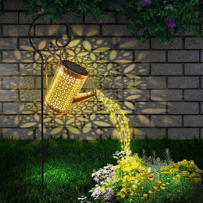 Luminária Solar de Jardim LED Chaleira Decorativa