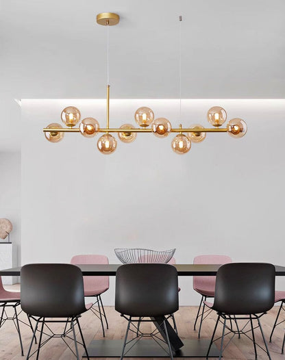 Lustre Pendente Moderno Globos de Vidro