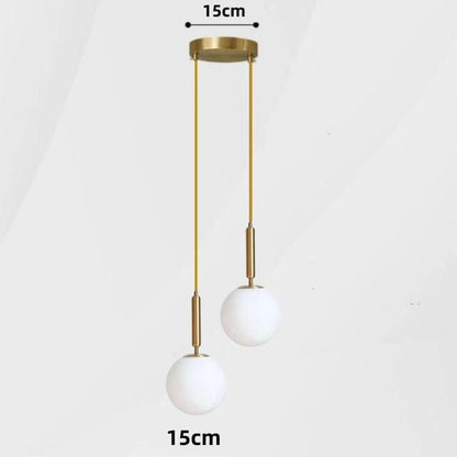 Pendente Luminária Globo de Vidro Moderno Minimalista