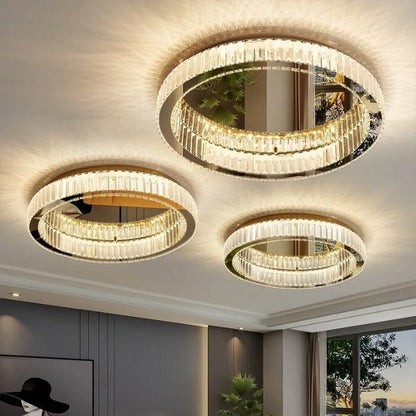 Luminária Redonda de Cristal em Led