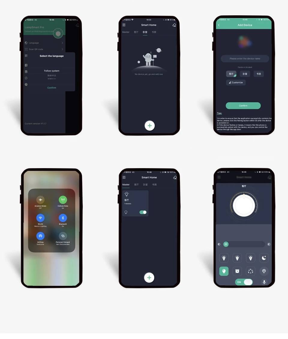 Luminaria de Teto Inteligente Com Controle Remoto e Aplicativo