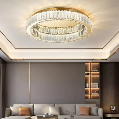 Luminária Redonda de Cristal em Led