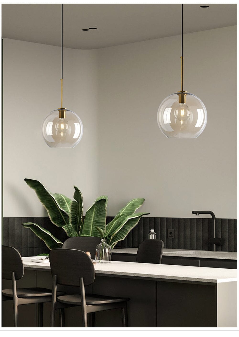 Luminaria de Teto Decoração Industrial Vidro Moderno