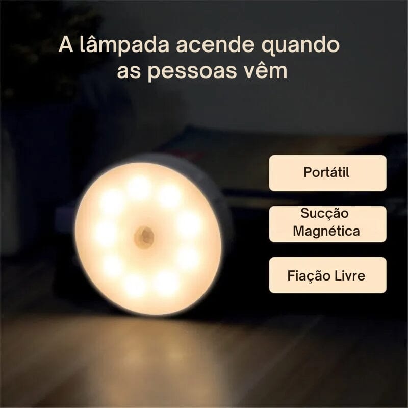 Luz Noturna LED Indução Inteligente