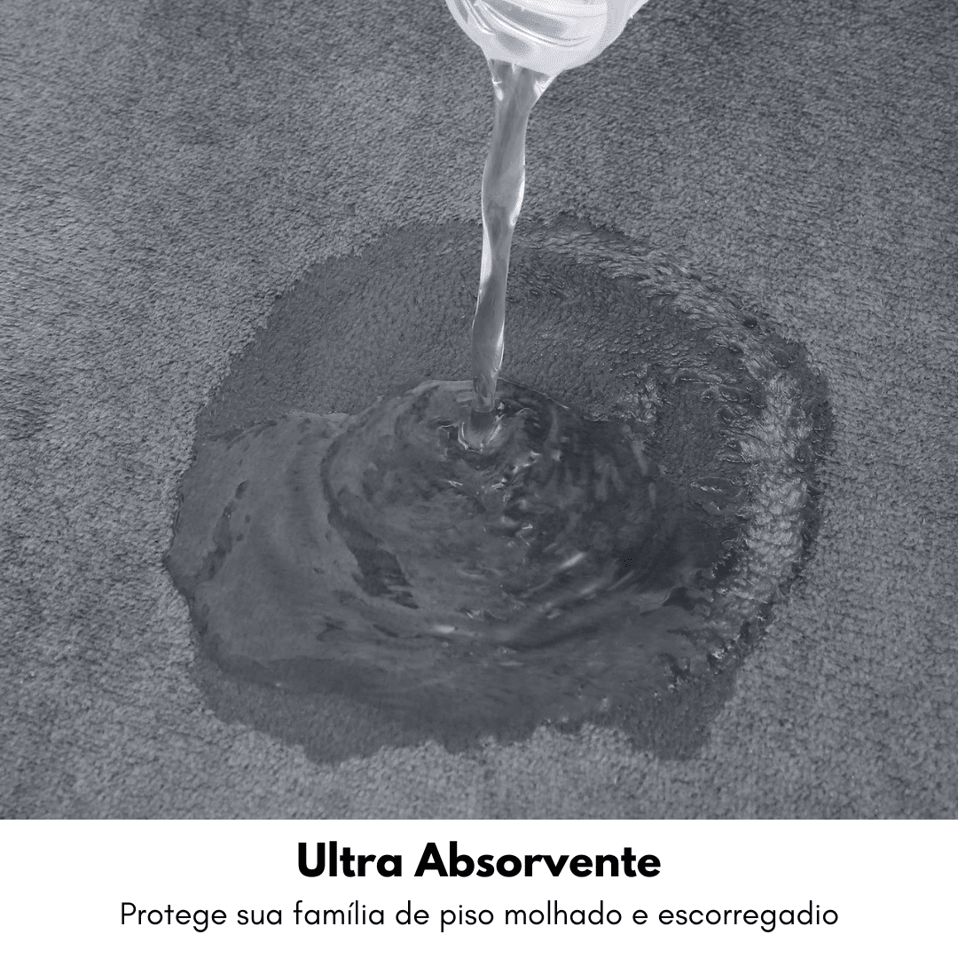 Tapete Super Absorvente Antiderrapante para Banheiro Design & Casa™