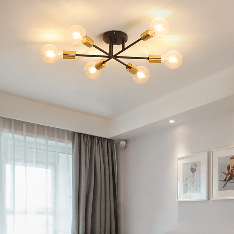 Lustre Luminária Moderna Atômico Globos de Vidro