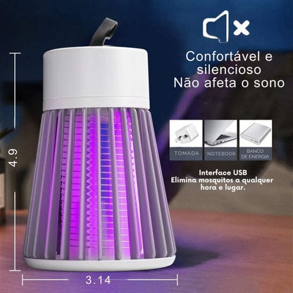 SafeLightʷᶠ - Lâmpada UV Contra Mosquitos da Dengue