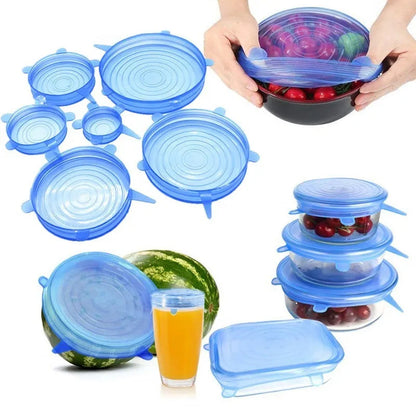 Jogo de Tampas de Silicone Elástica 12 Peças