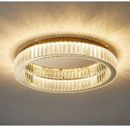 Luminária Redonda de Cristal em Led