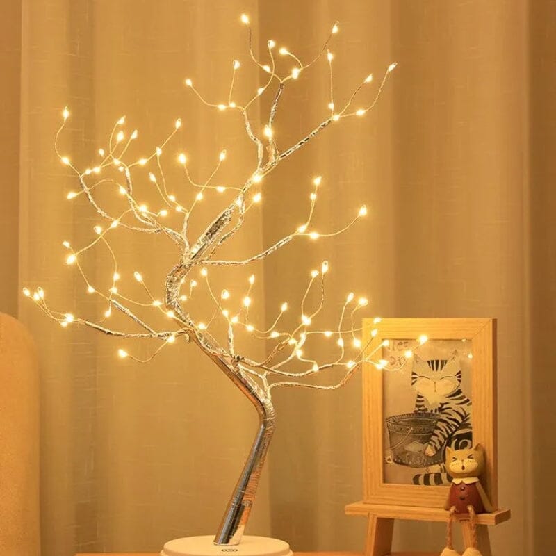 Luminária de Mesa Led USB Árvore Decorativa