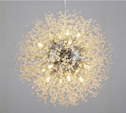 Luminária de Teto Pendente em Cristal