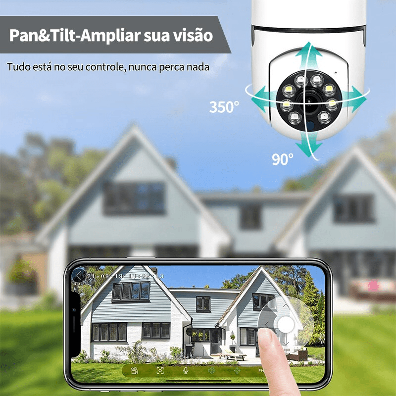 Smart Câmera SecurityMax™ Wifi 360