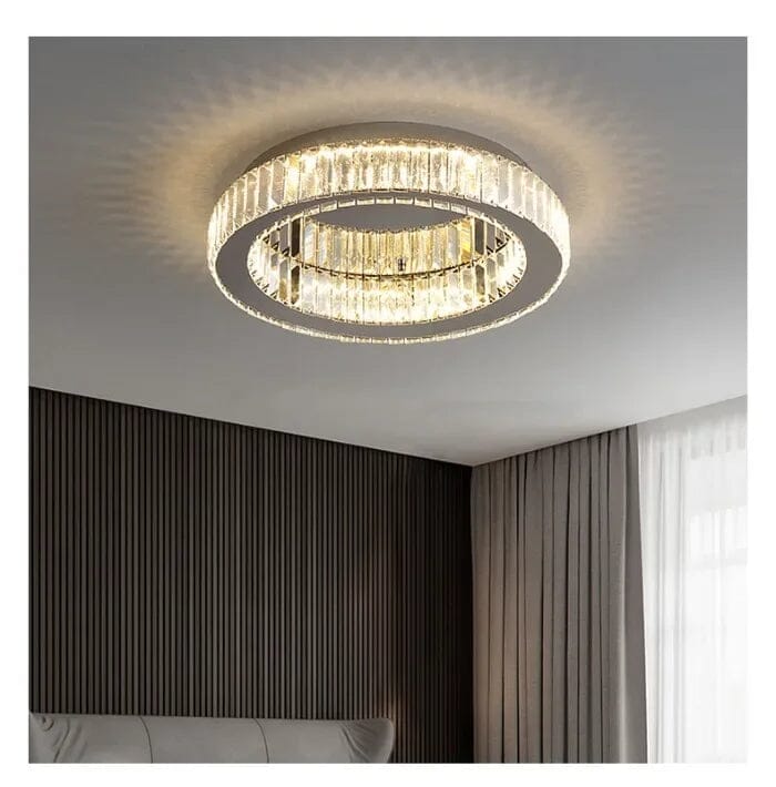 Luminária Redonda de Cristal em Led