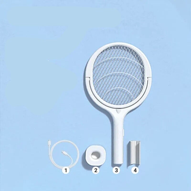 Mata Mosquito Elétrico Com Ângulo de 90º e Carregamento Rápido