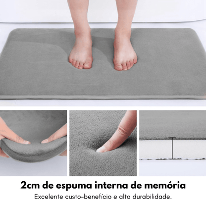 Tapete Super Absorvente Antiderrapante para Banheiro Design & Casa™