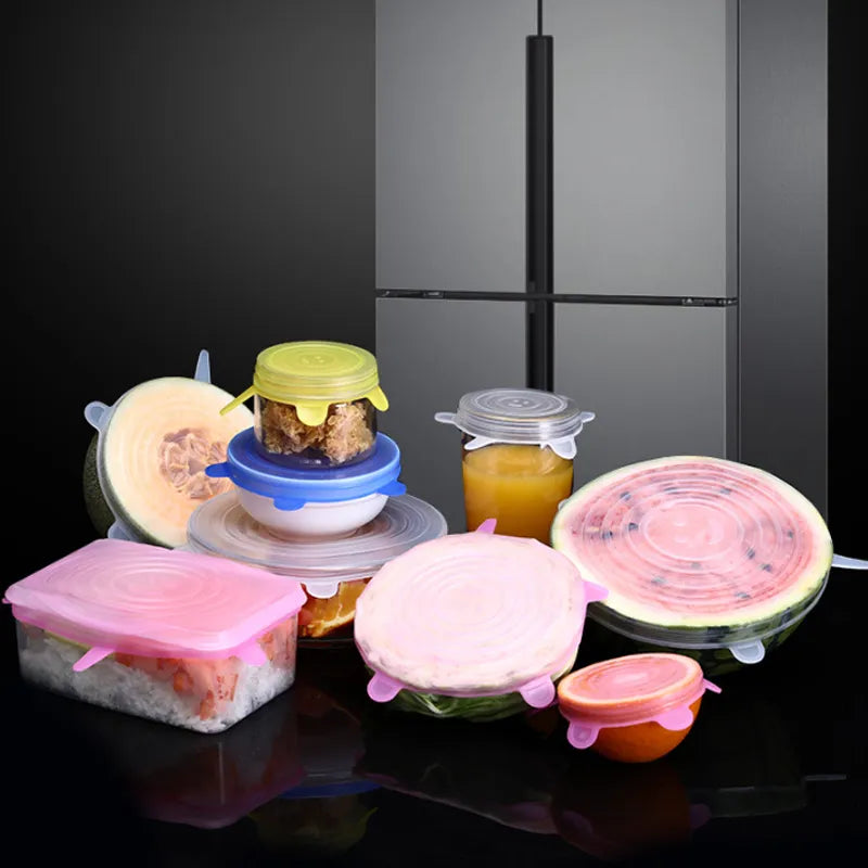 Jogo de Tampas de Silicone Elástica 12 Peças
