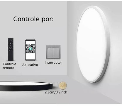 Luminaria de Teto Inteligente Com Controle Remoto e Aplicativo