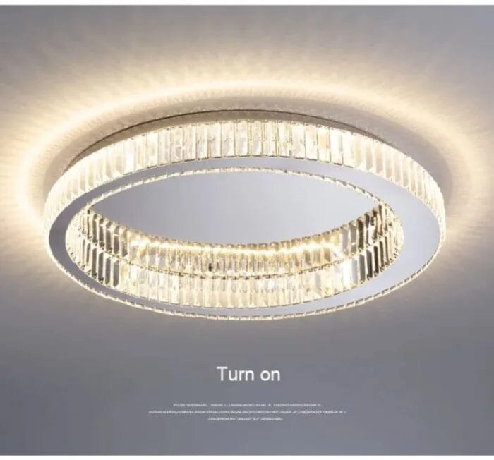 Luminária Redonda de Cristal em Led