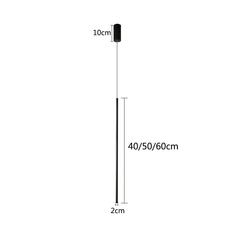Luminária Pendente Linear Led Minimalista